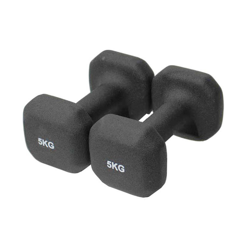 Dumbbell Celup Vinyl Kasar Hitam