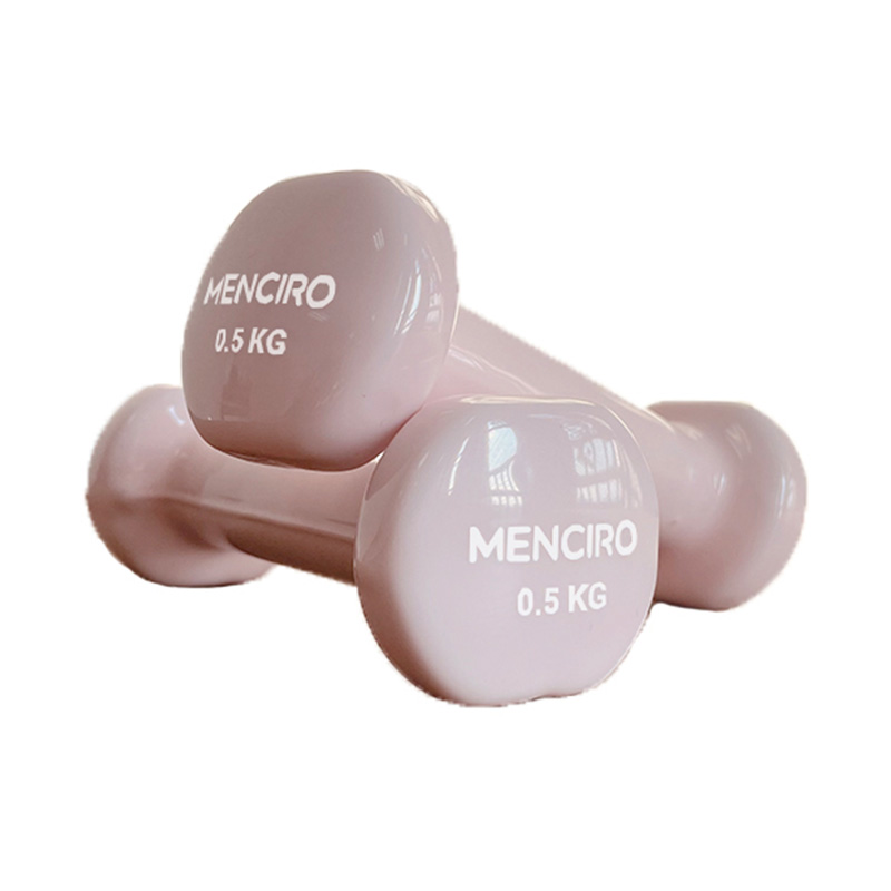 Kombinasi Set Dumbbell Cetakan Plastik Warna-warni 0,5kg